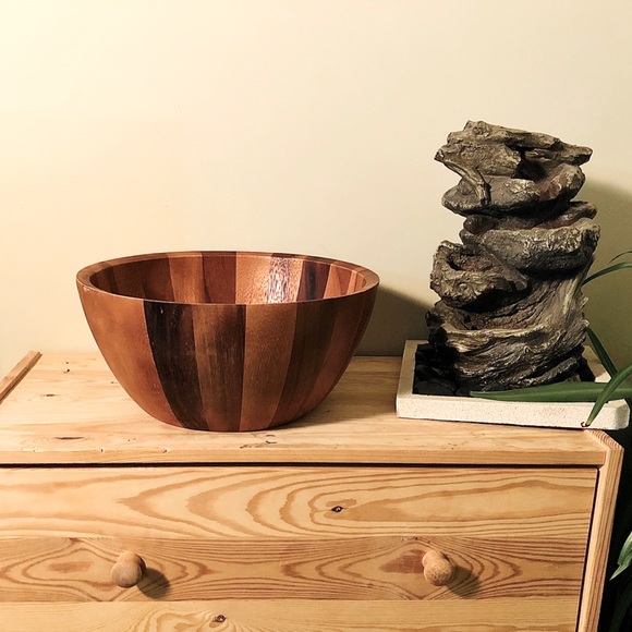 REMY OLIVIER Provençal Wooden Salad Bowl